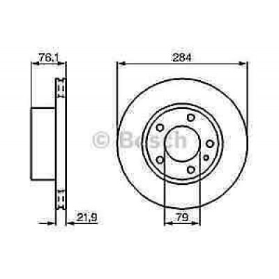 A231A - BRECO BS7871 - COPPIA DISCHI FRENO ANTERIORI BMW 524 TD TDS VENTILATI