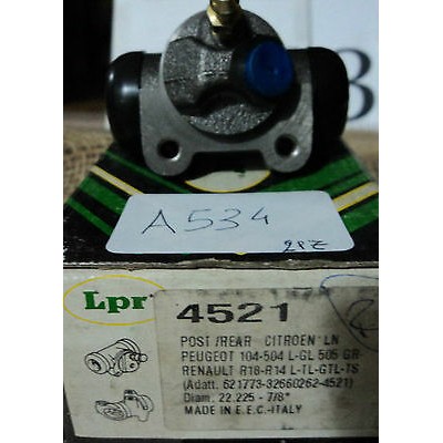 A534 - LPR 4521 - CILINDRETTO FRENO PEUGEOT 104 504 505 RENAULT 14 18 -0