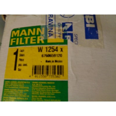 B1026 XX - W1254X FILTRO OLIO OIL FILTER MANN-0