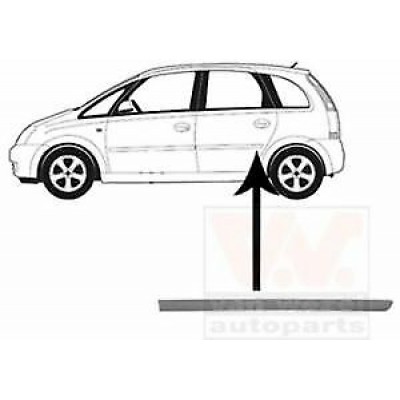 B1112 - Modanatura protettiva Portiera posteriore Sx OPEL MERIVA 13113504