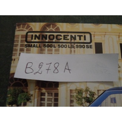 B278A - LIBRETTO DEPLIANT PUBBLICITARIO INNOCENTI 500 990 L LS SE SMALL-0