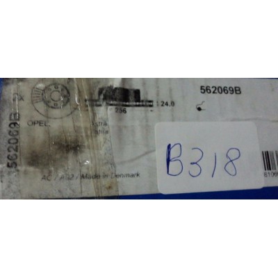 B318 - BENDIX 562069B - COPPIA DISCHI FRENO ANTERIORI OPEL ZAFIRA ASTRA 