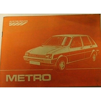 B406M - LIBRETTO USO E MANUTENZIONE AUSTIN ROVER METRO