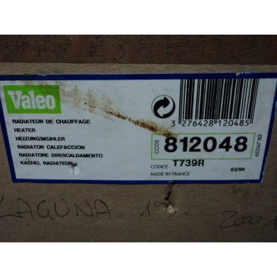 B407 -  RADIATORE RISCALDAMENTO VALEO 812408 RENAULT LAGUNA PRIMA SERIE  2.0 16V-0