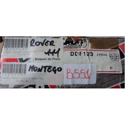 B551 - COPPIA DISCHI FRENO ROVER 111 - FERODO DDF123 - MONTEGO AUSTIN MAESTRO