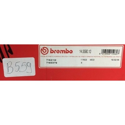 B559 - BREMBO 14.5590.10 TAMBURO FRENI IVECO DAILY I II - 7162112 7165379