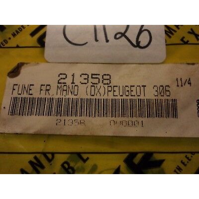 C1126 - 21358 MALO - CAVO FUNE FRENO A MANO - PEUGEOT 306  CITROEN ZX-0