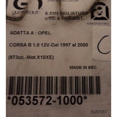 C768 - GUARNITAUTO 053572-1000 - GUARNIZIONE SMERIGLIO CON GTC OPEL CORSA B -0