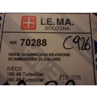 C926 - LE.MA. 70288 - GUARNIZIONI SCAMBIATORE DI CALORE 190.48 TURBOSTAR IVECO