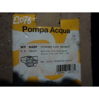 E1076 - POMPA ACQUA PUMP WATER - WP648P CITROEN BERLINGO ULYSSE 1.7 PEUGEOT 205-0