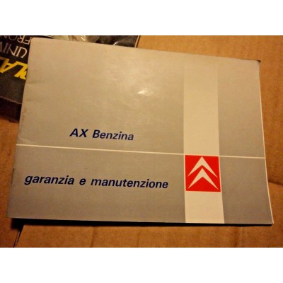 E1236 - LIBRETTO USO E MANUTENZIONE CITROEN AX BENZINA