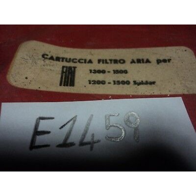 E1459 - FILTRO ARIA ORIGINALE FIAT 1300 1500 1200 SPIDER -0