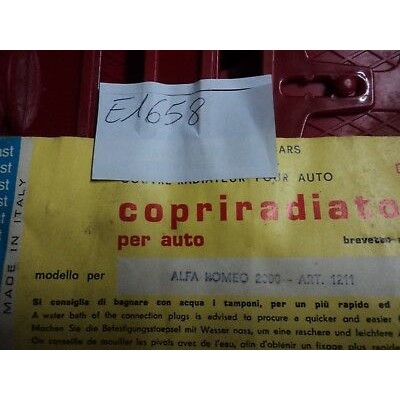 E1658 - COPRIRADIATORE ALFA ROMEO 2000-0