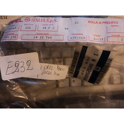 E232 - CALOTTA SPECCHIETTO ORIGINALE OPEL ASTRA MK3 MKIII 90525666 DESTRA DX-0