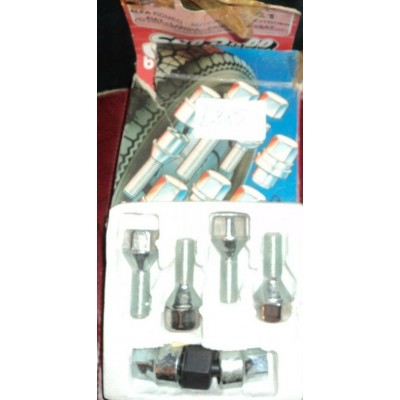 E285 - KIT BULLONI ANTIFURTO D'EPOCA  ALFA ROMEO FIAT LANCIA PEUGEOT AUTOBIANCHI