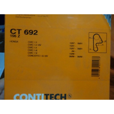 E774BT -- CINGHIA CT692  106 DENTI - HONDA CIVIC 1.4 1.5 1.3 CONCERTO