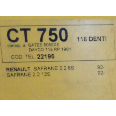 E774P - CINGHIA DISTRIBUZIONE CT750 118 DENTI RENAULT SAFRANE 2.2-1