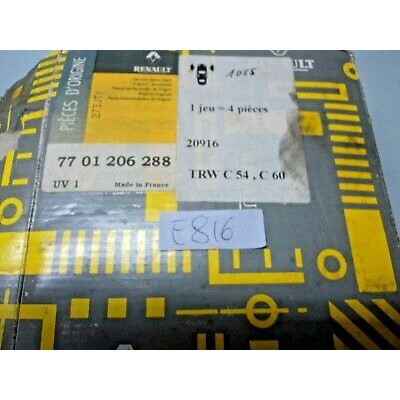 E816 - SET PASTIGLIE PATTINI FRENI - ORIGINALI RENAULT 7701206288 ANTERIORI 25 -0