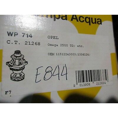 E844 - WP714 POMPA ACQUA - WATER PUMP - OPEL OMEGA 2500 TD - 11512243003-0