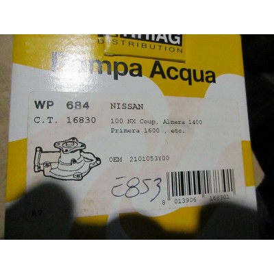 E853 - WP684 POMPA ACQUA WATER PUMP 2101053Y00 NISSAN 100NX ALMERA PRIMERA-0