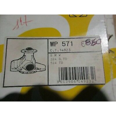 E860 - POMPA ACQUA WATER PUMP - WP571 - BMW 324 524 TD TDS E28 E30-0