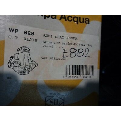 E882 - POMPA ACQUA - PUMP WATER - WP828 A4 A6 GOLF PASSAT POLO FELICIA CORDOBA  -0