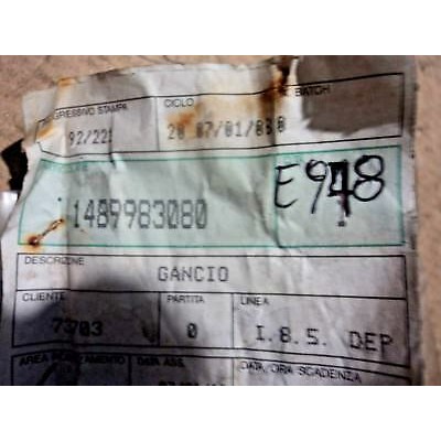 E978 - 1489983080 GANCIO ORIGINALE FIAT BAGAGLIAIO-0