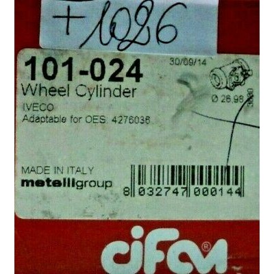 F1026 - CILINDRETTO FRENI 101-024  4276036 IVECO ZETA-0