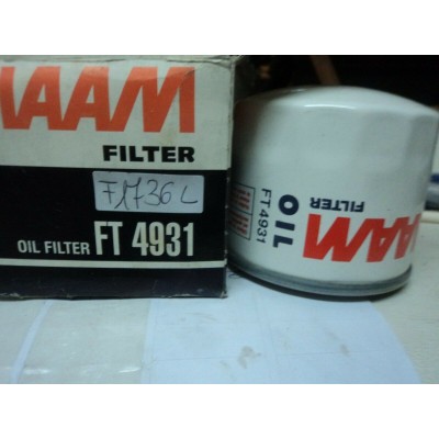 F1736L - FT4931 FILTRO OLIO HONDA CIVIC - JAZZ CITY - AUSTIN ROVER 213 FIAAM PER