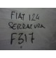 F317 - SERRATURA PORTA PORTIERA FIAT 124