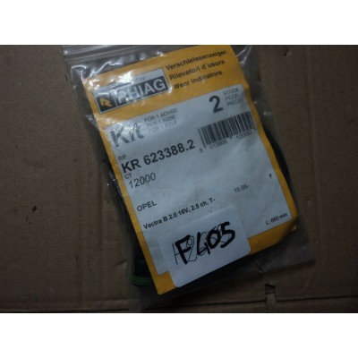 F405 - KR623388.2 KIT USURA PATTINI FRENI OPEL VECTRA B 2.0 16V 2.5