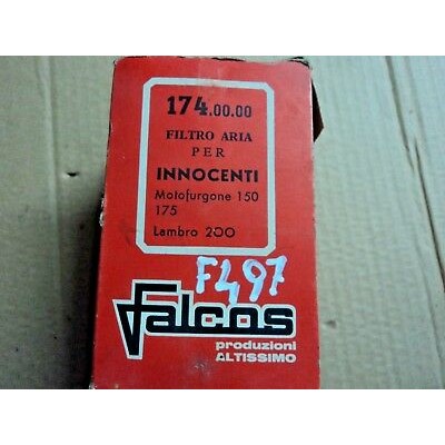 F497 - FILTRO ARIA INNOCENTI 174.00.00 MOTOFURGONE 150 175 LAMBRO 200-0