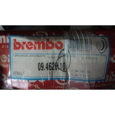 F506 XX - coppia dischi freno brembo 09462610 RENAULT 7700795751