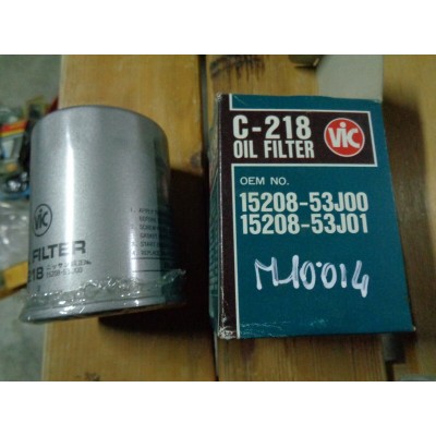 M10014 - FILTRO OLIO OIL FILTER C218 1520853J00 NISSAN MICRA II III PRIMERA