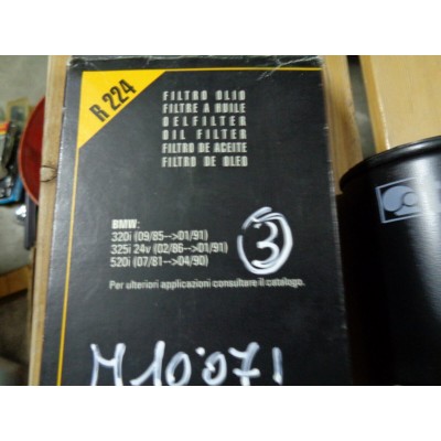 M10071 - FILTRO OLIO OIL FILTER R224 BMW 320 325 520 DAL 1985 AL 1991-0