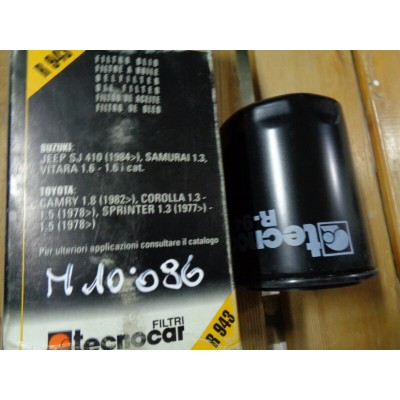 M10086 - FILTRO OLIO OIL FILTER R943 SUZUKI JEEP SJ 410 SAMURAI VITARA TOYOTA