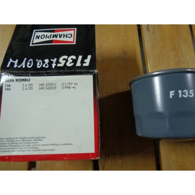 M10087 - FILTRO OLIO OIL FILTER CHAMPION F135 ALFA ROMEO 156 166 2.4 JTD