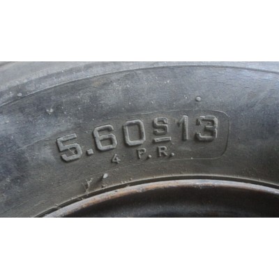 M1171 XX - CERCHIO RUOTA IN FERRO AUSTIN A30 A35  + PNEUMATICO 5.60 13-0