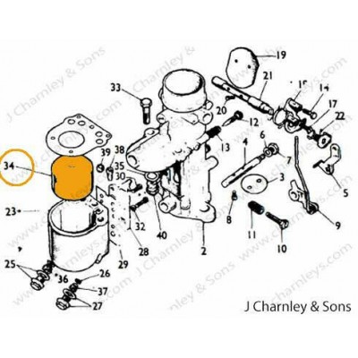 M2894R XX - 31224336 GALLEGGIANTE CARBURATORE ORIGINALE INNOCENTI 17H428-2