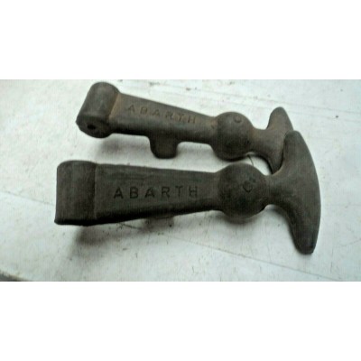 M4014 XX - COPPIA GANCI COFANO ORIGINALI ABARTH FIAT 500 600 850 RITMO A112 