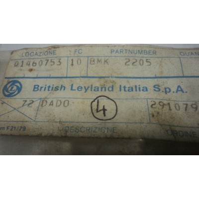 M4576 XX - BMK2205 PERNO BULLONE DADO  ORIGINALE BRITISH LEYLAND-0