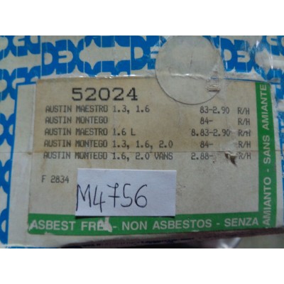 M4756 XX - KIT SET GANASCE FRENO AUSTIN MAESTRO MONTEGO 52024-0