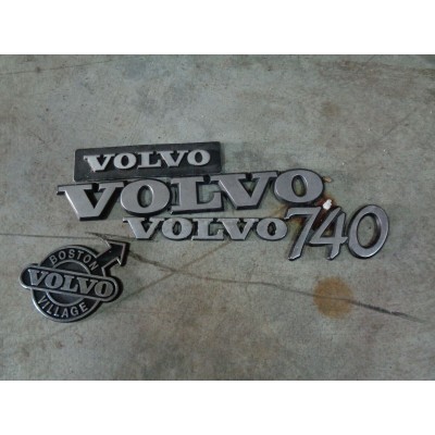 M5090 XX - LOGO STEMMA EMBLEMA EMBLEM FREGIO BADGE SCRITTA VOLVO 740 GL