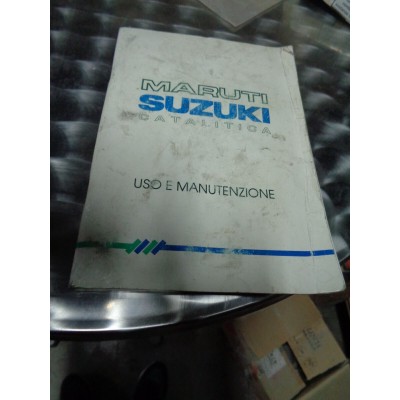 M6911 XX - LIBRETTO MANUALE USO E MANUTENZIONE SUZUKI MARUTI