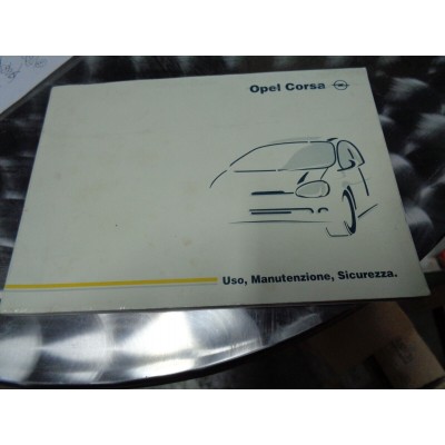 M6921 XX - LIBRETTO MANUALE USO E MANUTENZIONE OPEL CORSA