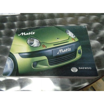 M6925 XX - LIBRETTO MANUALE USO E MANUTENZIONE DAEWOO MATIZ