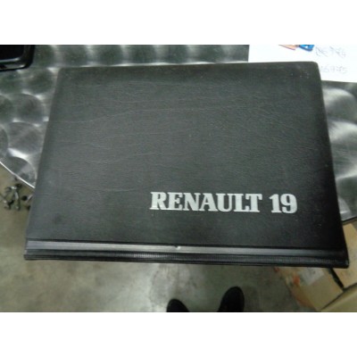 M6975 XX - LIBRETTO MANUALE USO E MANUTENZIONE + porta documenti renault 19 R19-1