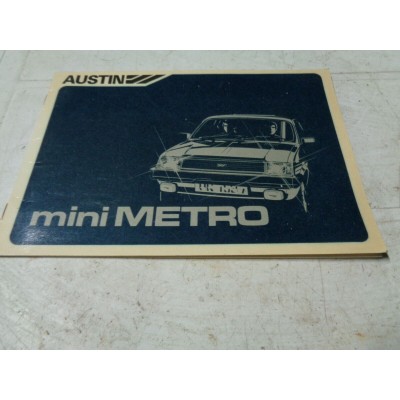 M6994 XX - LIBRETTO MANUALE USO E MANUTENZIONE AUSTIN MINI METRO