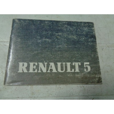 M7027 XX - LIBRETTO MANUALE USO E MANUTENZIONE RENAULT 5 R5