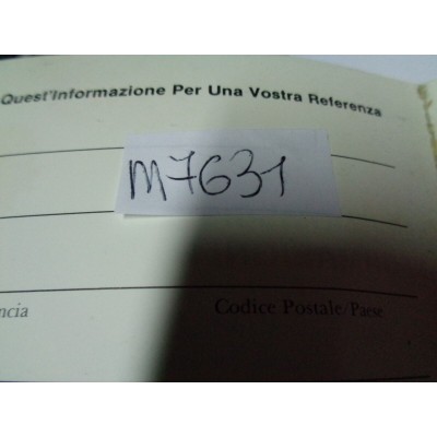 M7631 XX - LIBRETTO MANUALE SERVIZIO ASSISTENZA AL PROPRIETARIO INFO MERCURY-0